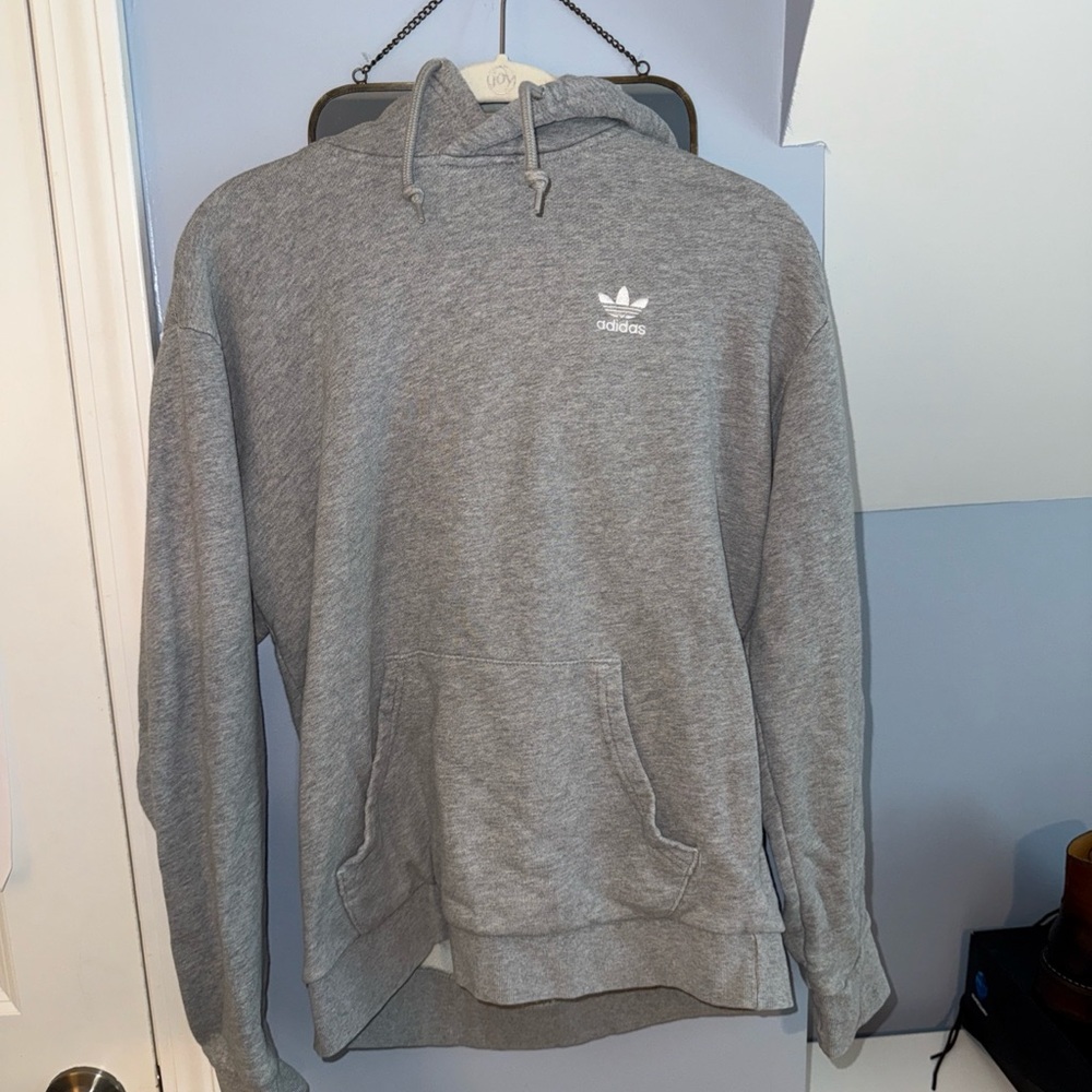 Adidas Men's Heather Gray Hoodie
